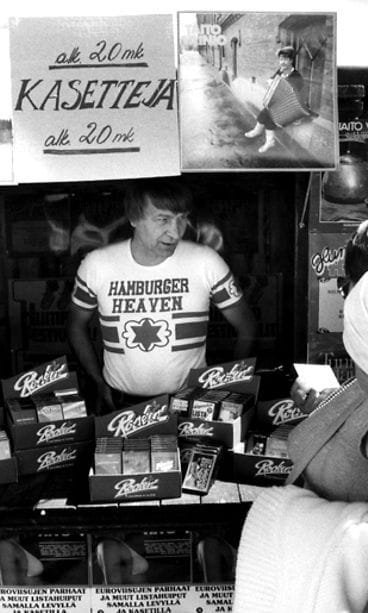 Vexi Salmi Humppafestivaaleilla, 19. heinäkuuta 1980. Kuva: LEHTIKUVA / Martti Kainulainen