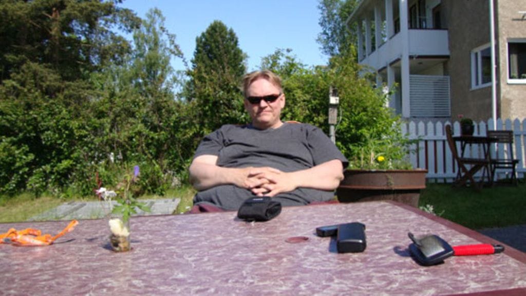 Kuvassa Markku Mäki ennen lihavuusleikkaustaan.