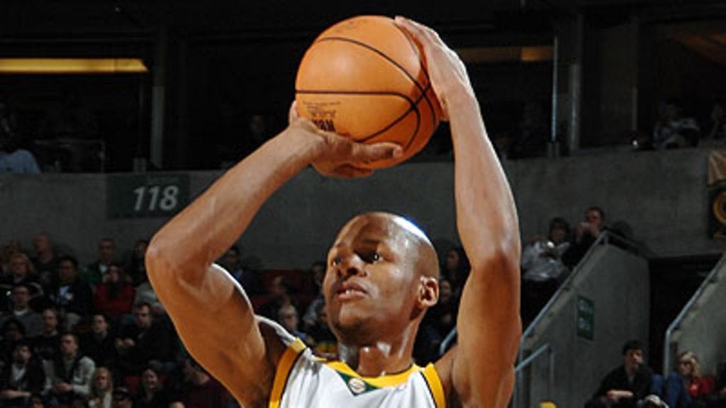 Ray Allen, Seattle, Photo: Terrence Vaccaro/NBAE via Getty Images