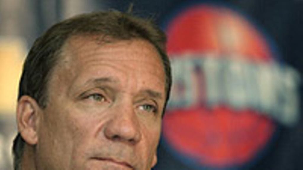 Flip Saunders, Detroit Piston, kuva: Bill Pugliano/Getty Images)