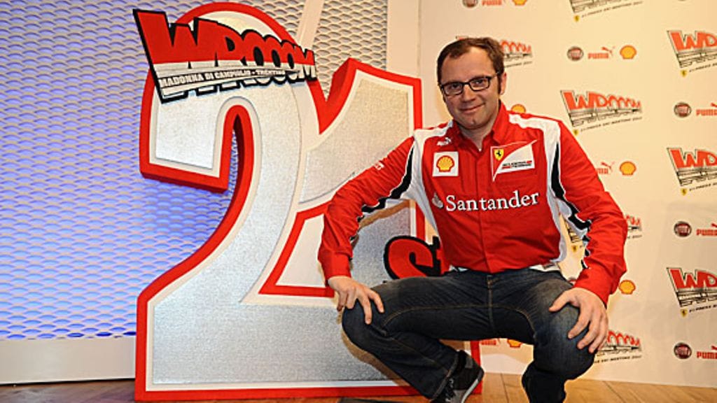 Tallipäällikkö Stefano Domenicali Ferrarin talvipäivillä