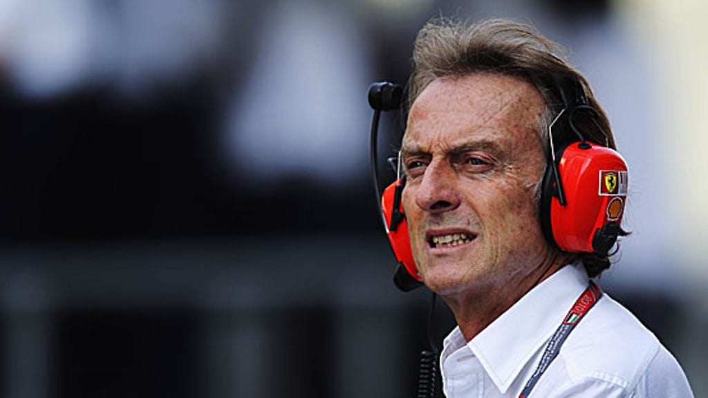 Ferrarin puheenjohtaja Luca di Montezemolo.