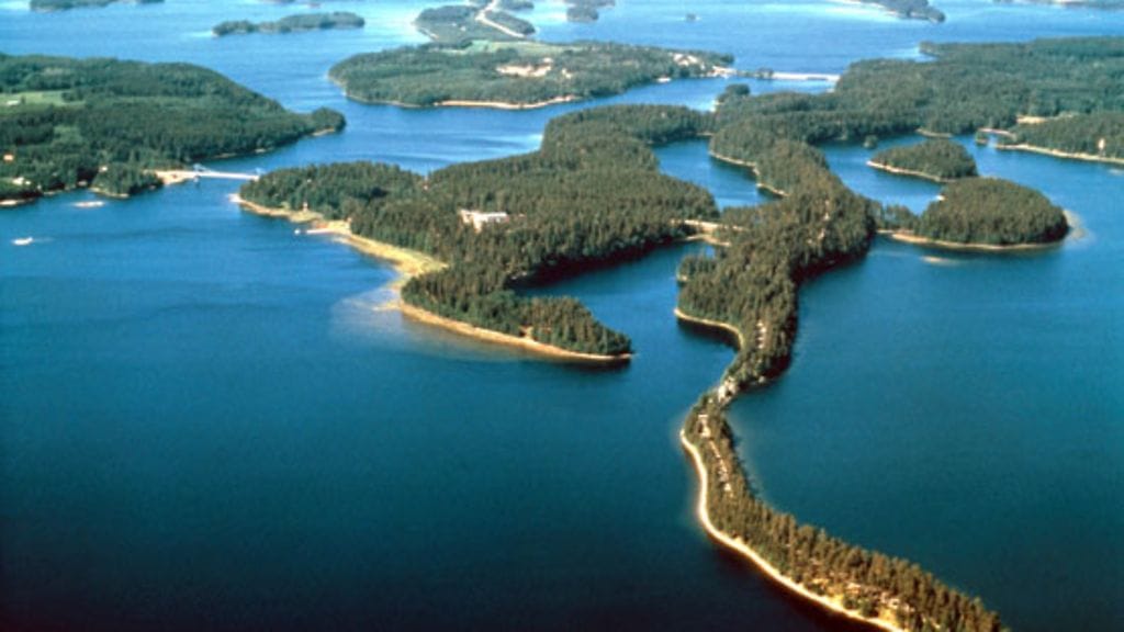 Saimaan Punkaharjua. Kuvituskuva.