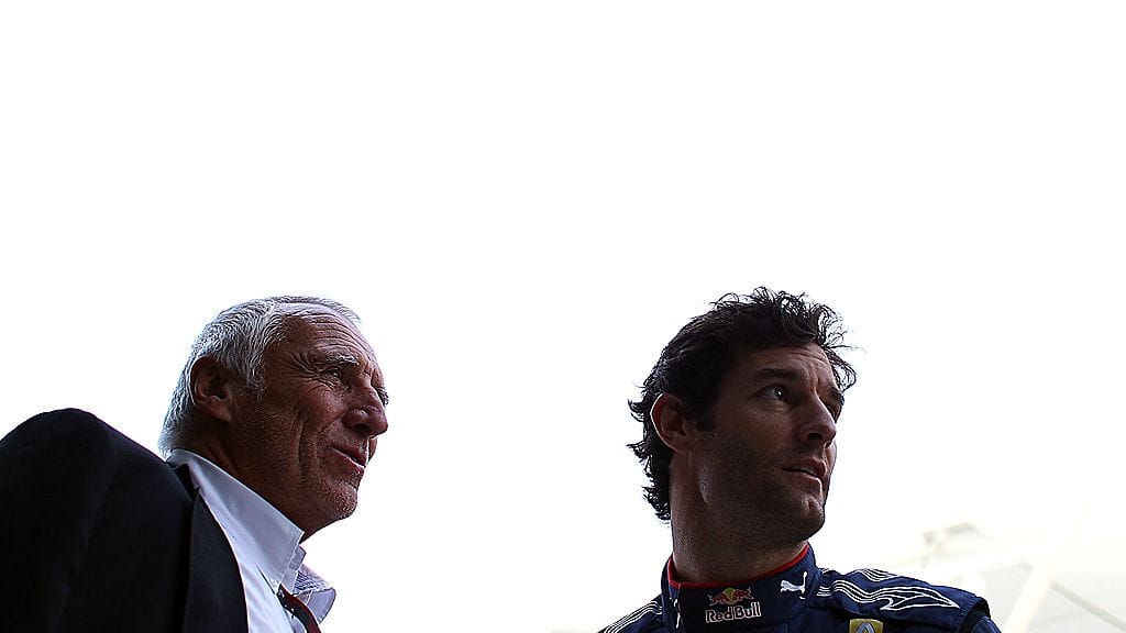 Dietrich Mateschitz ja Mark Webber.
