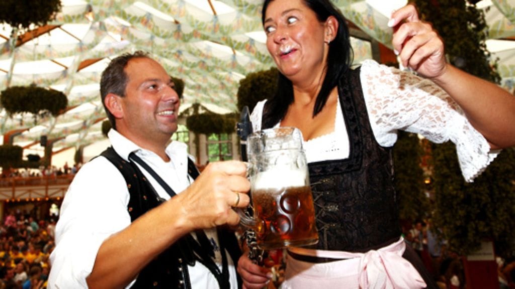 Oktoberfest Hofbraeuhausin teltassa 2009. Kuva: Getty/AOP/Johannes Simon