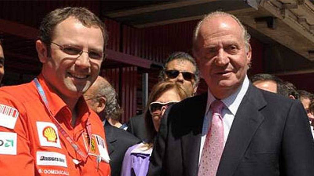Stefano Domenicali ja Espanjan kuningas Juan Carlos, kuva: Ferrari