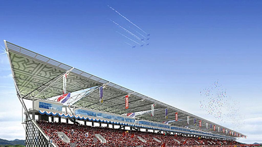 Etelä-Korean F1-radan suunnitelma, kuva: EPA/STF