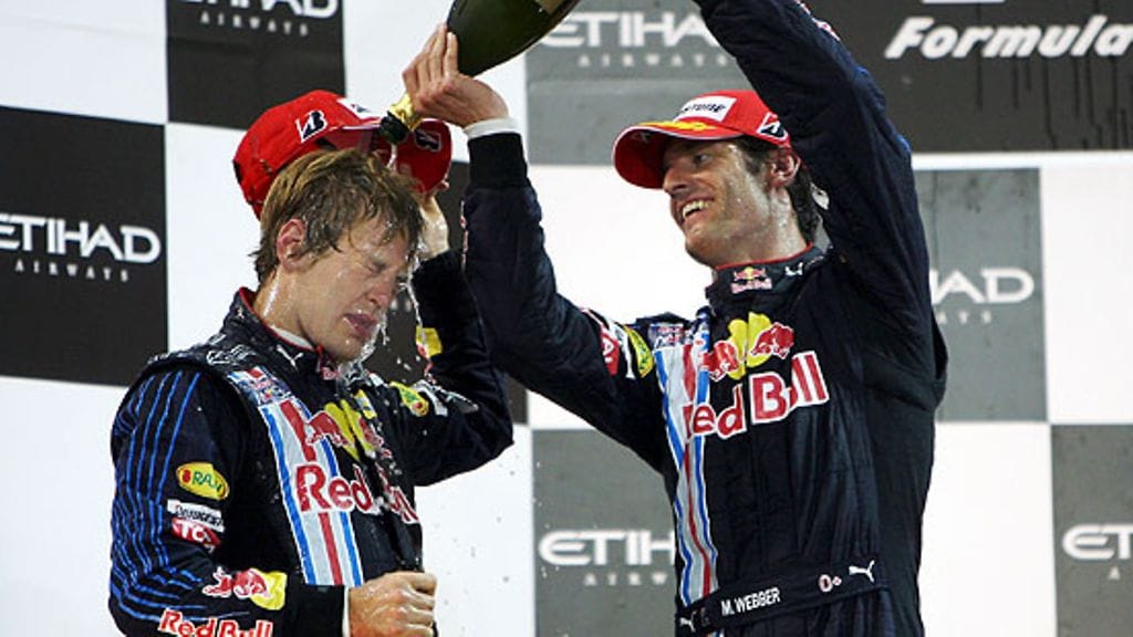 Sebastian Vettel ja Mark Webber (Kuva: Gepa Pictures/Red Bull)