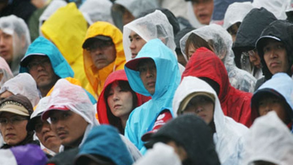 Japanilaisfaneja katsomossa, kuva: Bryn Lennon/Getty Images