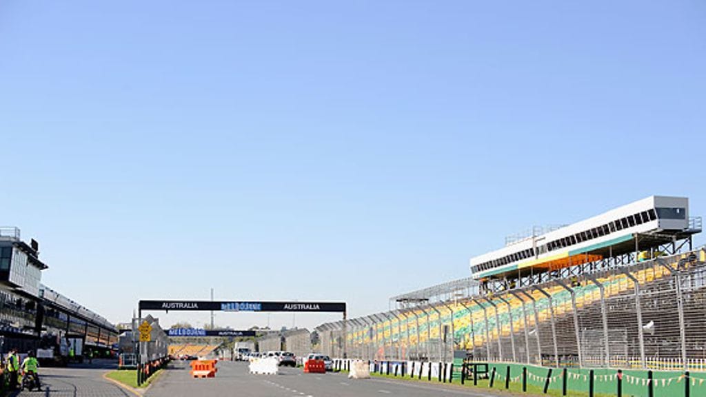 Melbournen radan lähtösuora. Kuva: Robert Cianflone/GETTY.