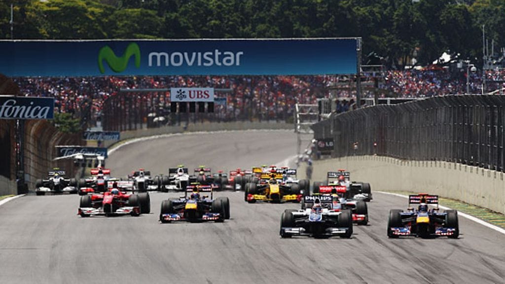 Brasilian GP:n startti.