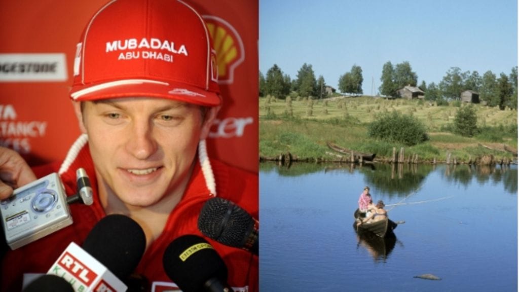 Räikkösen kalastuskommentit aiheuttivat naurunpurskahduksia. Ensio Ilmonen & Heikki Saukkomaa/Lehtikuva