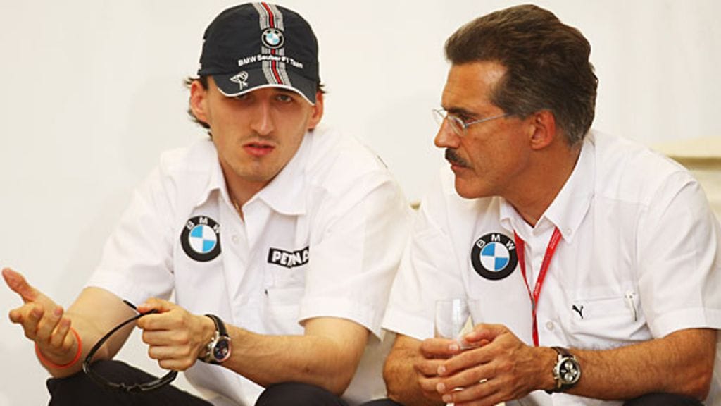 Robert Kubica ja Mario Theissen, kuva: Clive Mason/Getty Images