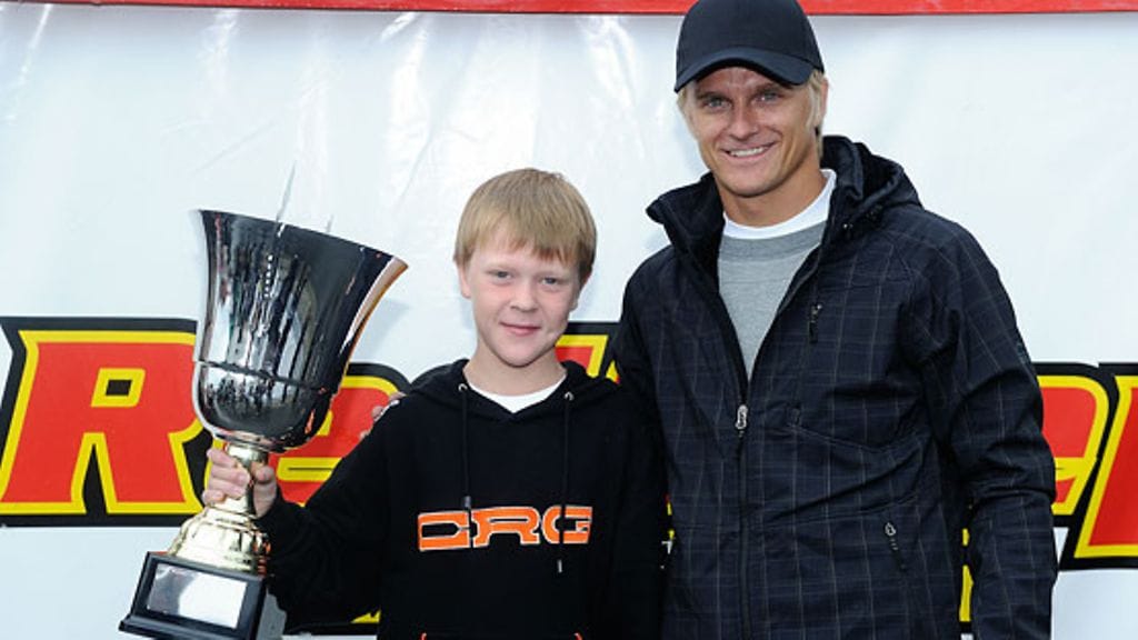 Oscar Raunio ja Heikki Kovalainen