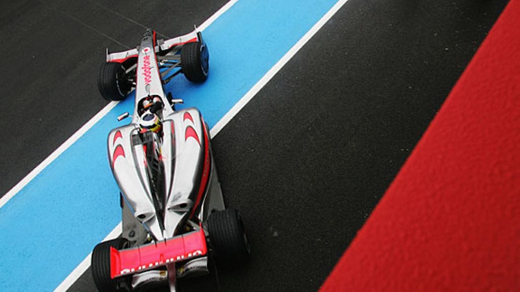 Pedro de la Rosa McLarenin ratissa, kuva: Ker Robertson/Getty Images
