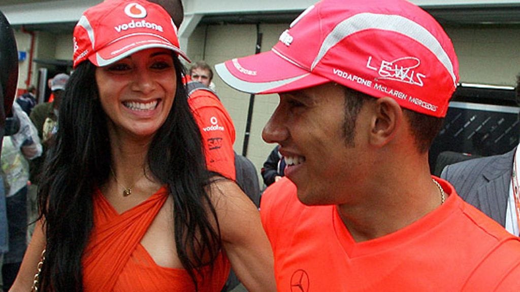 Nicole Scherzinger ja Lewis Hamilton, kuva: EPA/ROLAND WEIHRAUCH
