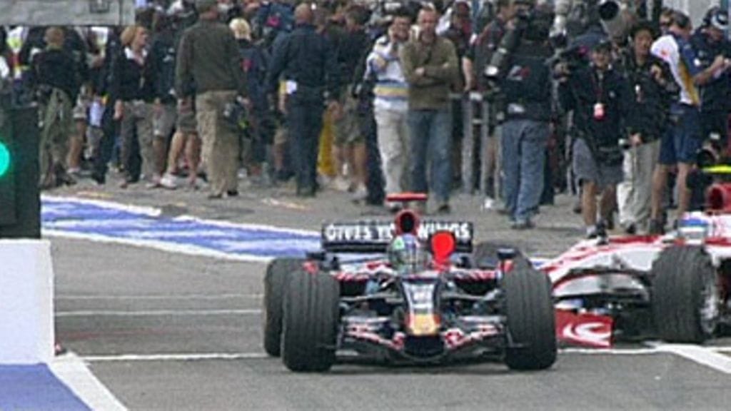 Anthony Davidson kolari Vitantonio Liuzzin kanssa, kuva: MTV3