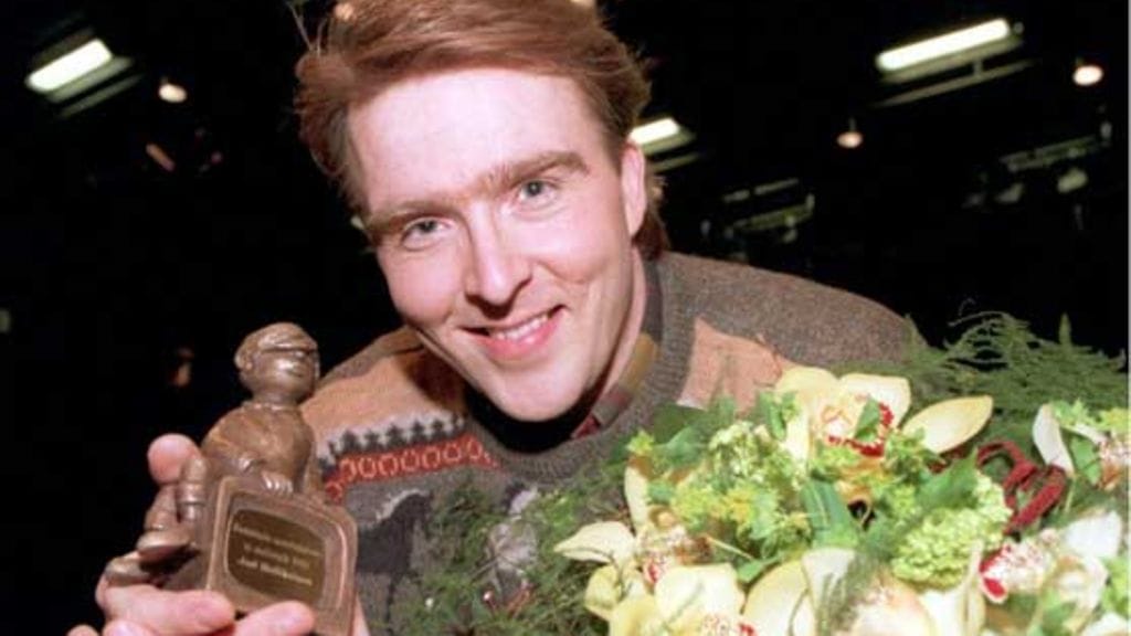 Joel Hallikainen nappasi miesesiintyjien Telviksen vuonna 1996.