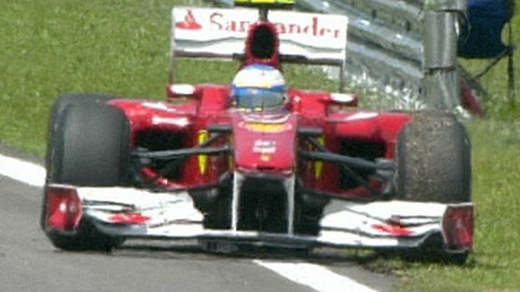 Fernando Alonson Ferrari hyytyy