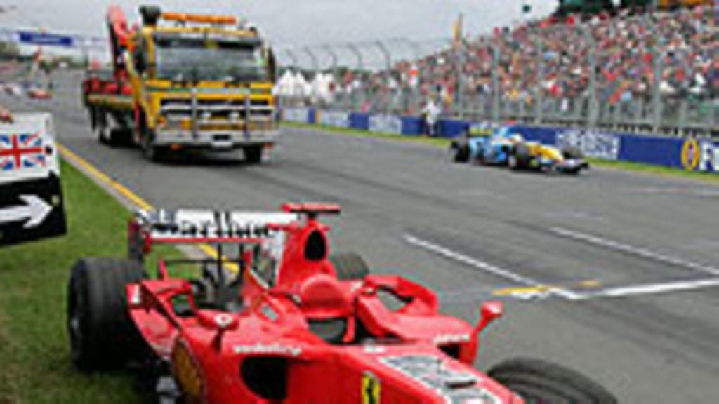 Schumin Ferrari palasina Australiassa, kuva: Mark Thompson