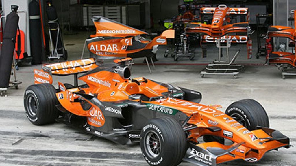 Spykerin B-mallin auto, kuva: Peter J Fox/Crash Media Group