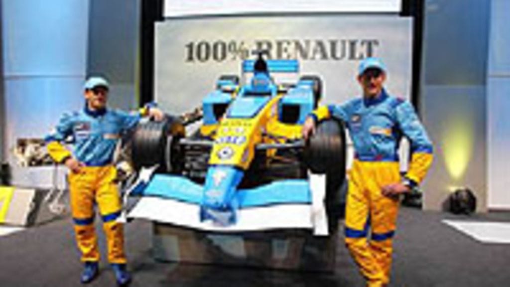 Renault 2002, Jarno Trulli ja Jenson Button. Photo: Clive Mason/Getty Images