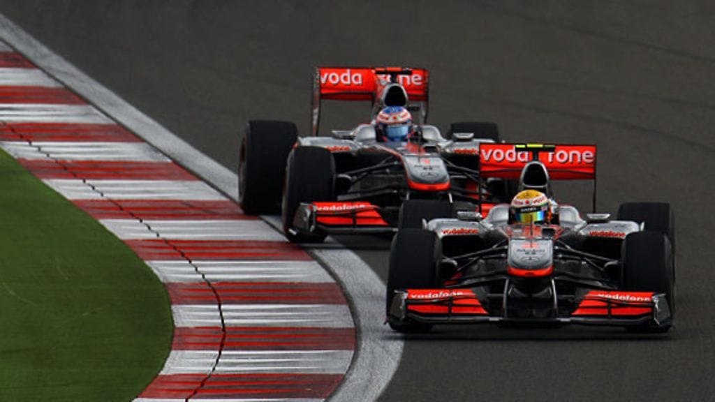 Lewis Hamilton ja Jenson Button, Turkissa kuva: Vladimir Rys/Bongarts/Getty Images