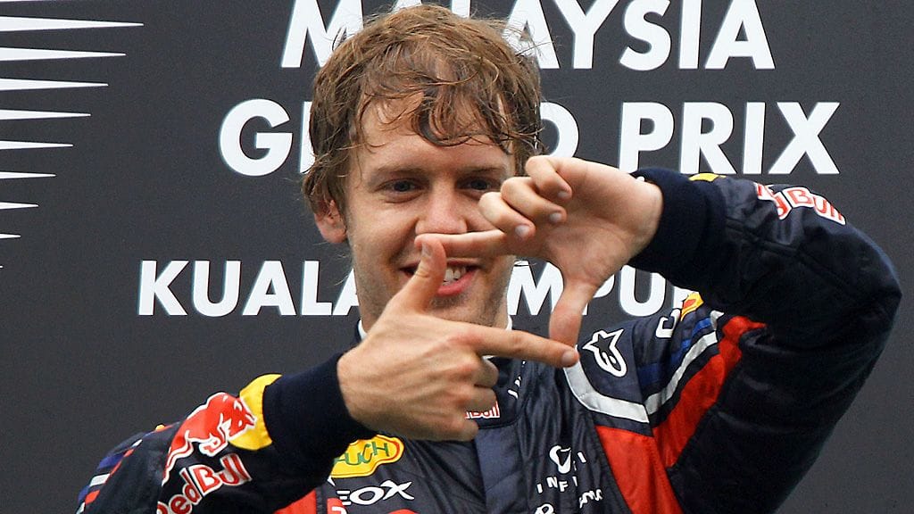 Sebastian Vettelin sormimerkkejä