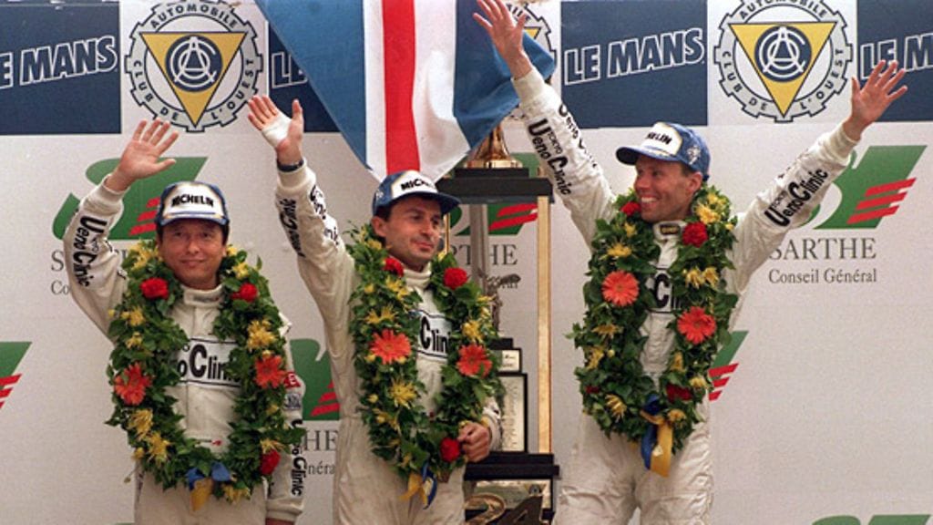 JJ Lehto voitti Le Mansin 24 tunnin ajon 1995.
