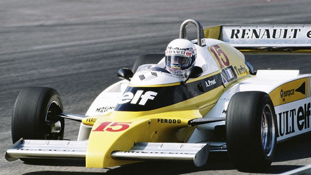 Alain Prost, Renault, 1981 USA:n GP:ssä.