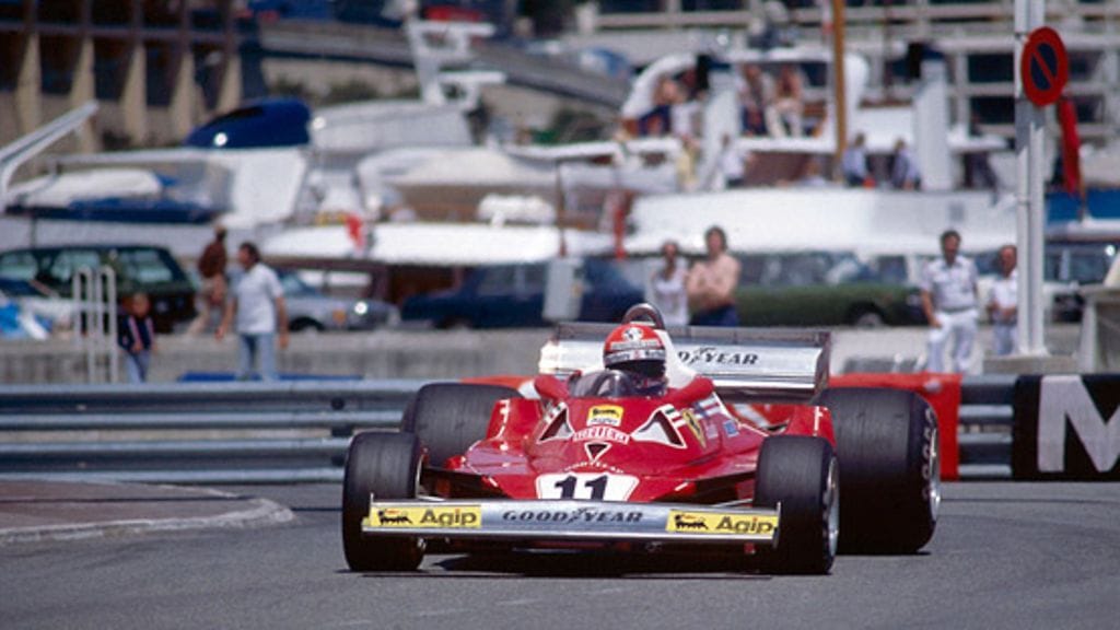 Niki Lauda, Ferrari, Monacon GP:ssä 1977.