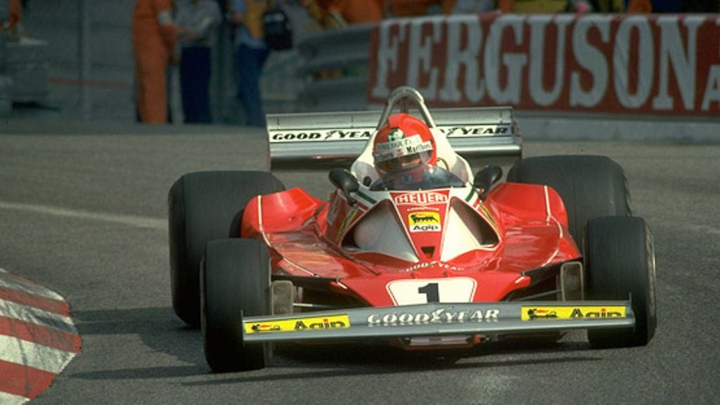 Niki Lauda, Ferrari, Monacon GP:ssä 1976.