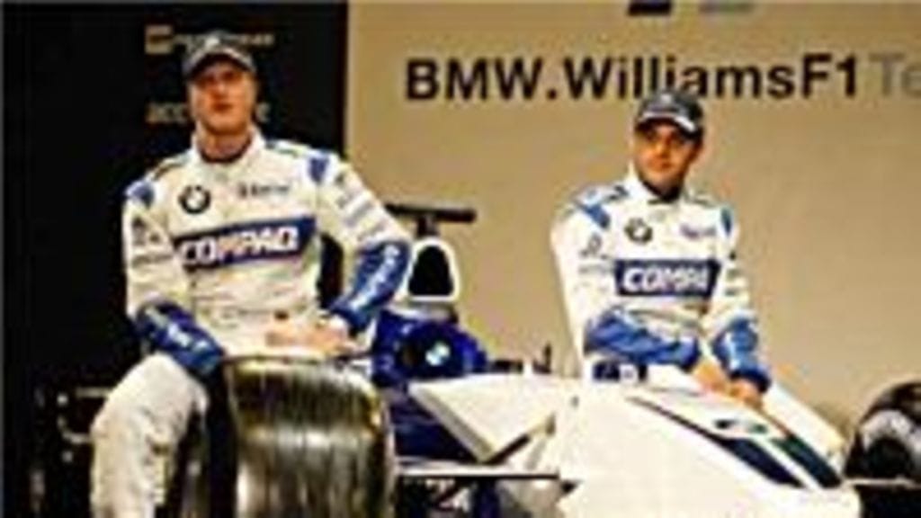 Schumacher Ralf ja Juan Pablo Montoya Williams 2002