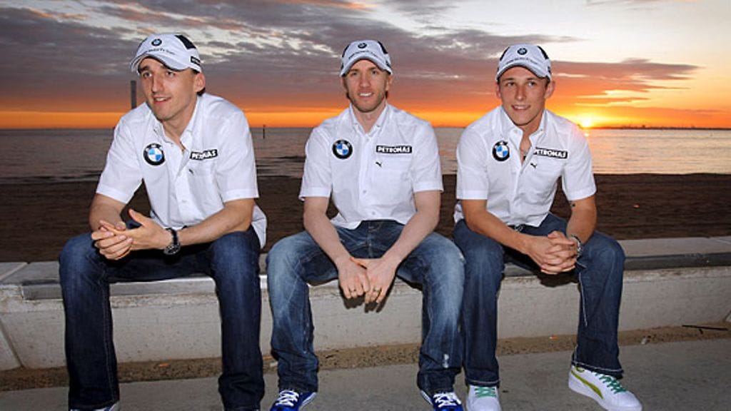 Robert Kubica, Nick Heidfeld ja Christian Klien, kuva: EPA/JENS BUETTNER