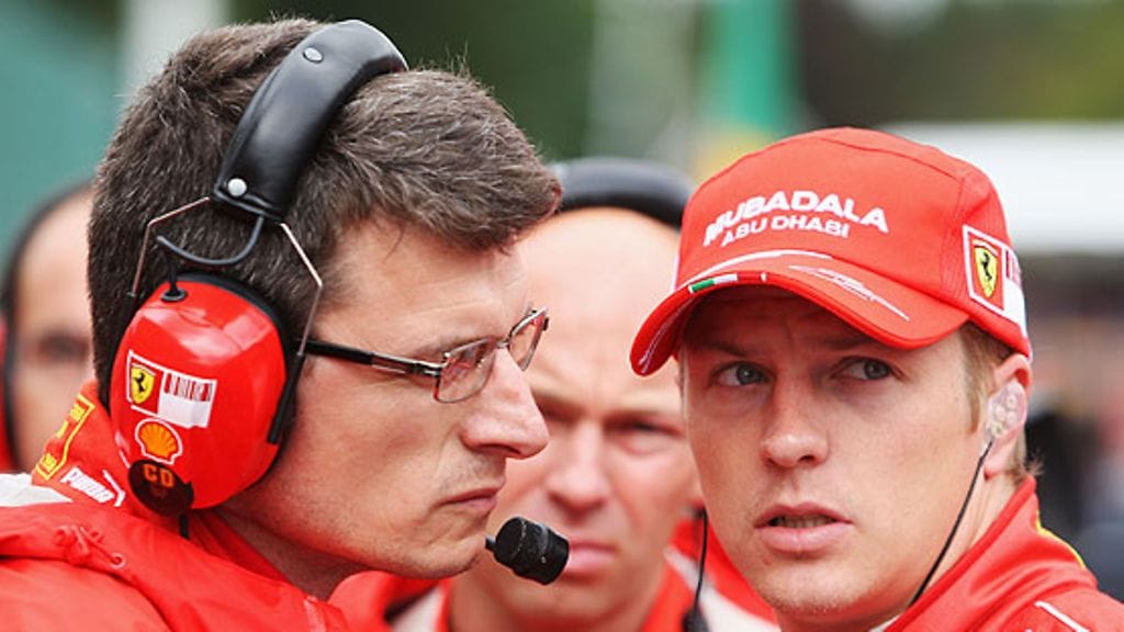 Chris Dyer ja Kimi Räikkönen, kuva: Mark Thompson/Getty Images