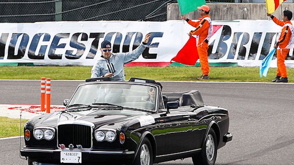 Sebastian Vettel Rolls Roycessa, kuva: EPA/DIEGO AZUBEL