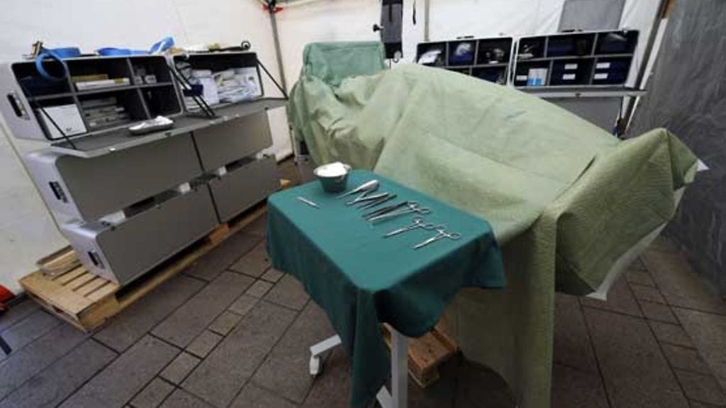 Kenttäsairaalassa voidaan suorittaa vaativiakin leikkauksia.