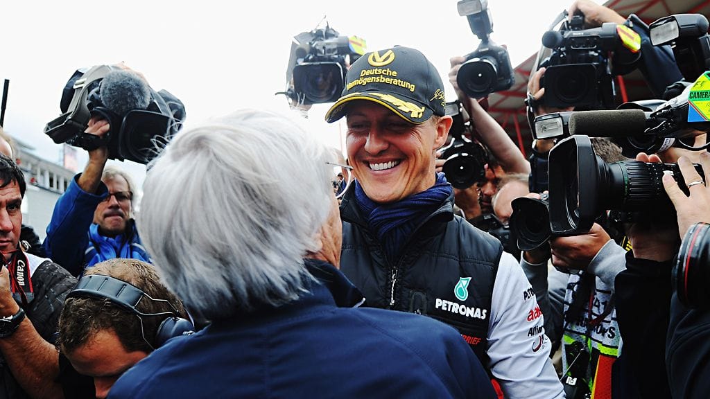 Bernie Ecclestone ja Michael Schumacher