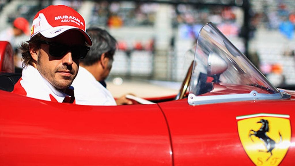 Fernando Alonso Ferrarissa, kuva: kuva: Mark Thompson/Getty Images