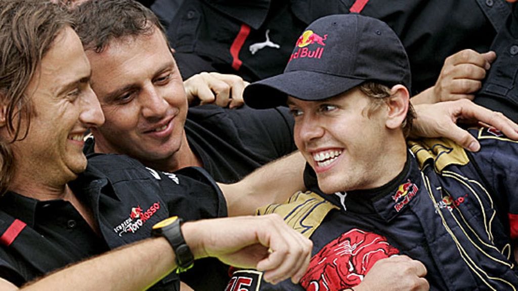 Sebastian Vettel, kuva: EPA/FELIX HEYDER