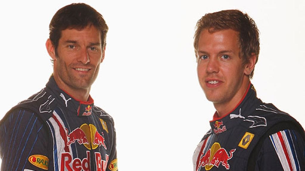 Mark Webber ja Sebastian Vettel, kuva: Mark Thompson/Getty Images