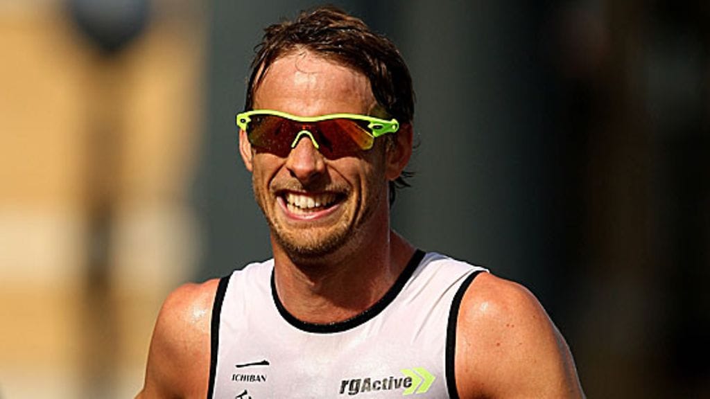Jenson Button Lontoon triathlonissa 2009, kuva: Richard Heathcote/Getty Images