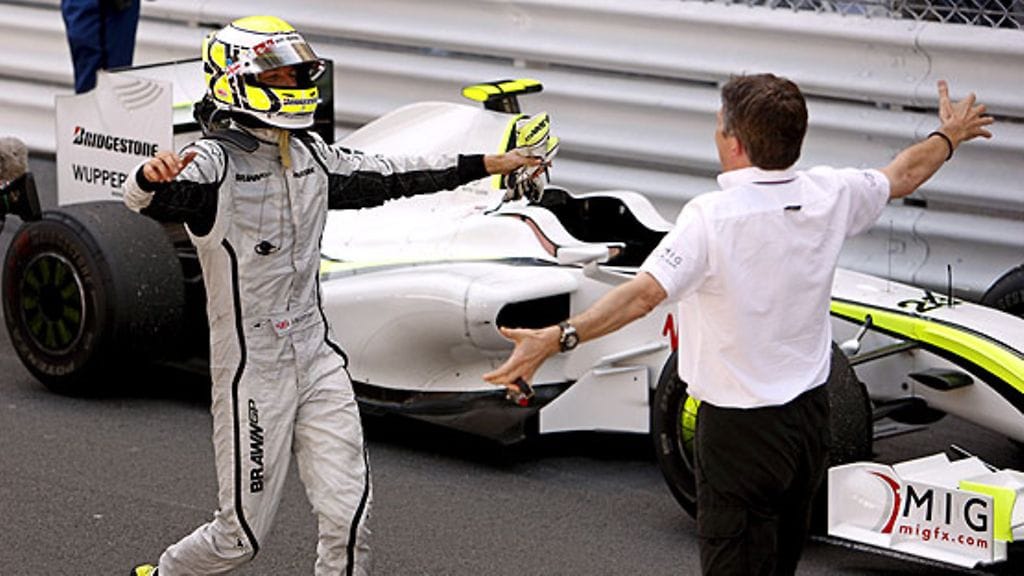 Jenson Button ja Nick Fry, kuva: EPA/JENS BUETTNER