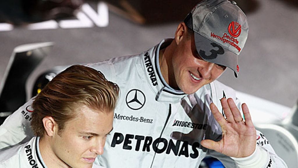 Nico Rosberg, Michael Schumacher, kuva:Getty/Vladimir Rys