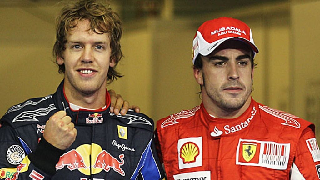 Sebastian Vettel ja Fernando Alonso.