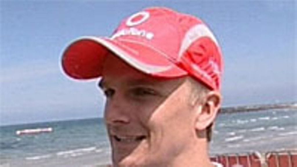 Heikki KOvalainen Australian auringossa. Kuva: MTV3.