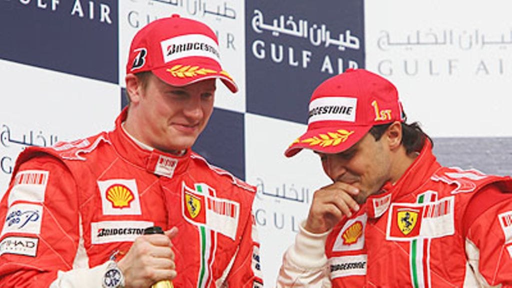 Kimi Räikkönen ja Felipe Massa (Kuva: Mark Thompson/Getty Images)