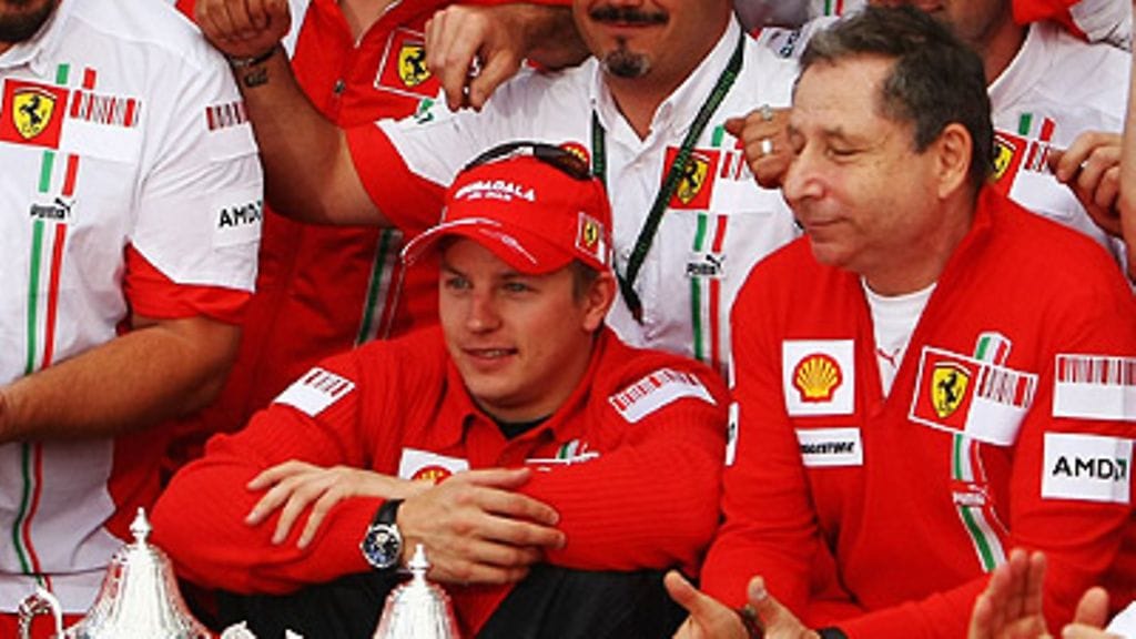 Kimi Räikkönen ja Jean Todt, kuva: Clive Mason/Getty Images