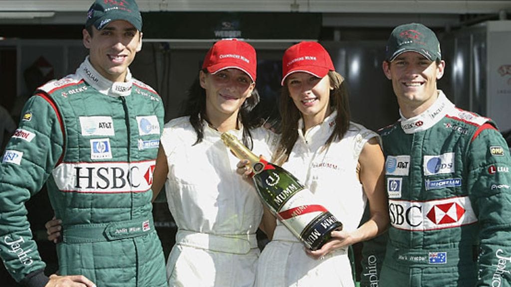 Justin Wilson ja Mark Weber, kuva: Mark Thompson/Getty Images