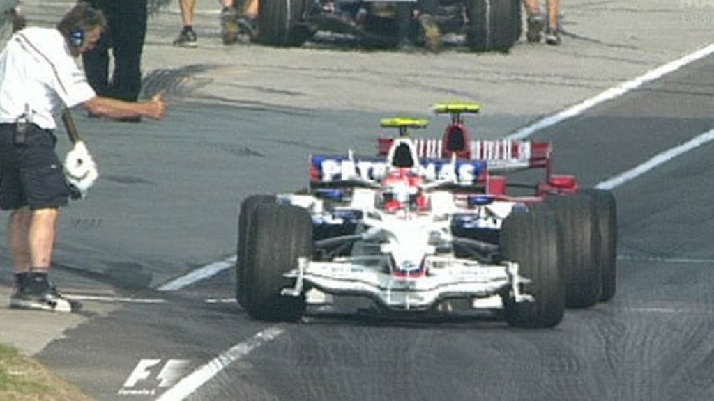 Kubica saa lähtöluvan, kuva: MTV3